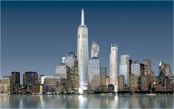 New buildings at the WTC site