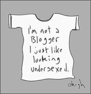 I'm not a blogger t-shirt