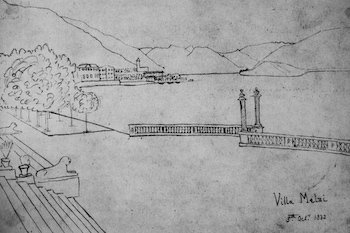 Fox Talbot's Villa Menzi drawing