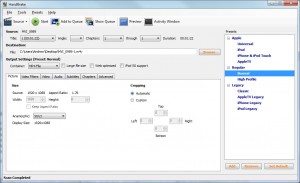 handbrake screenshot handbrake screenshot